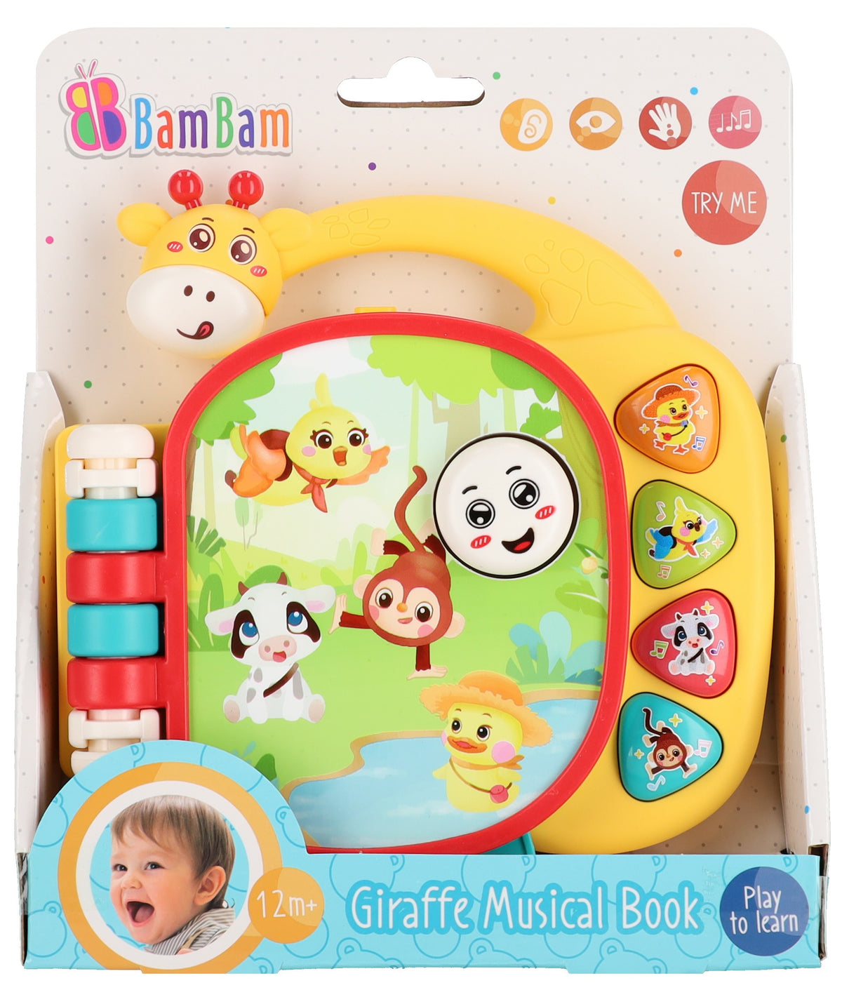 Muzyczna książeczka Żyrafka na baterie BAM BAM 592787